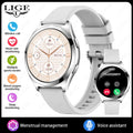 LIGE Luxury Smart Watch For Woman 1.27" Bluetooth Call Custom Dial Women's Bracelet Sports Health Monitor Smartwatch Ladies Gift
