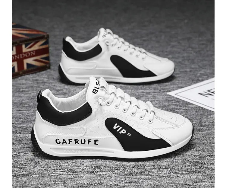 Sneakers Casual Men Retro Running Shoes Fashion Microfiber Leather Fabric Breathable Height Increased Flat Platform Board Shoes