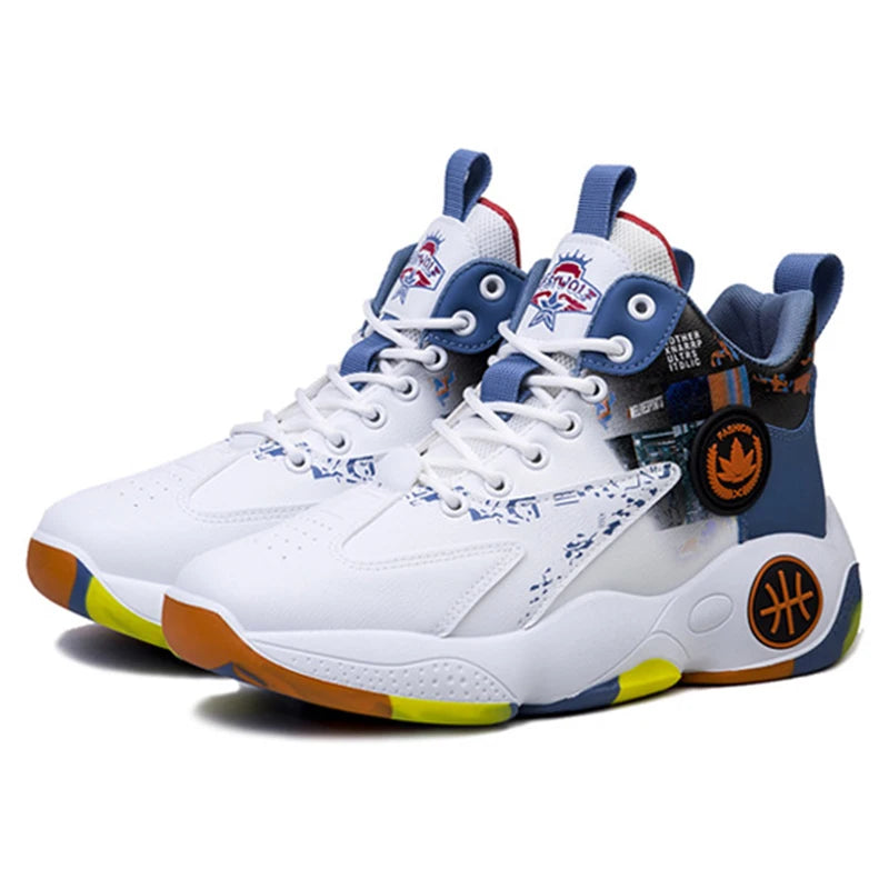 Men's Sneaker High Top Basketball Shoes New Casual Anti-slip Sport Breathable Running Shoes Style Unisex EEE